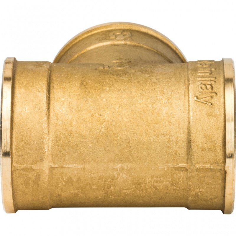 Тройник резьбовой ВР 2" латунь STOUT