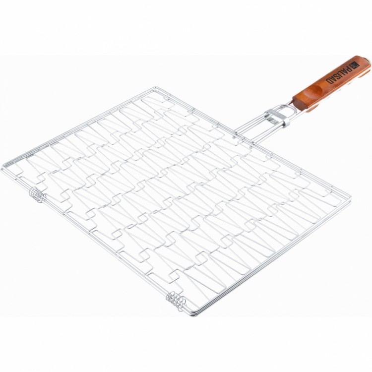 Решетка гриль 350 х 280 мм, универсальная, эластичное плетение, хромированная Camping Palisad (69551)