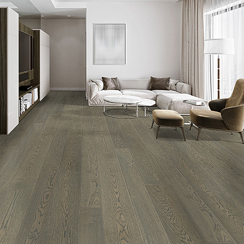 Паркетная доска AUSWOOD HDF 4V Stone Oak матовый PU лак brushed
