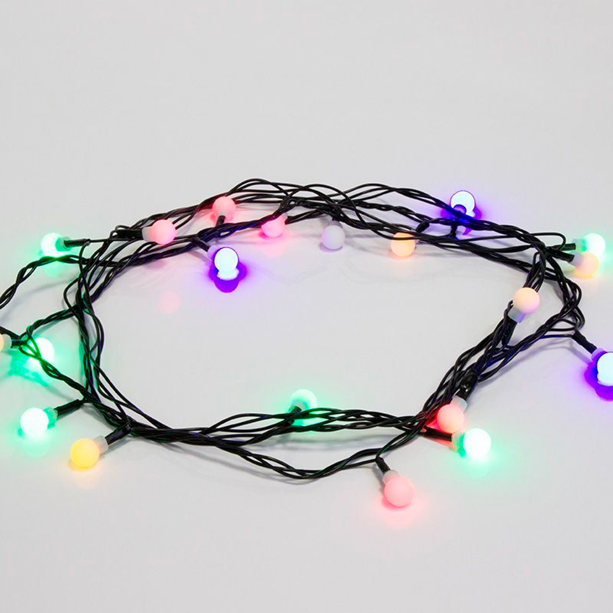 Электрогирлянда "цветные шарики" 2,8 м, 20 разноцв. ламп (1/60) "neon-night" 303-060