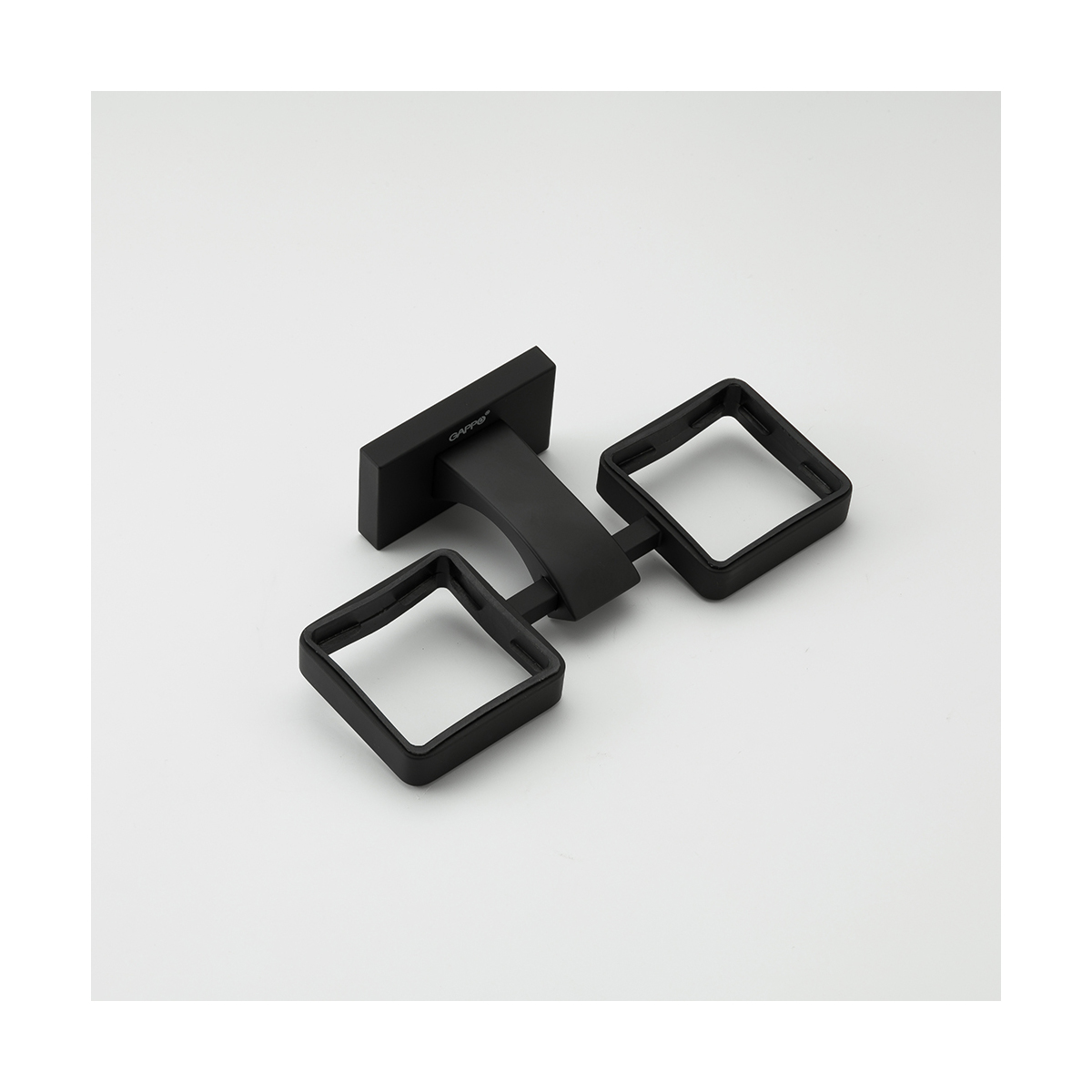 Стаканы для ванной комнаты 2 шт. с держателем g0708-6, черный (1/16) "gappo"