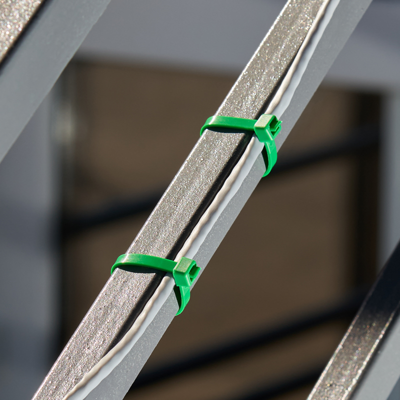 Хомуты нейлон 4,8 х 400 мм (набор 25 шт.), зеленые (1/10/250) "rexant" 07-0403-25