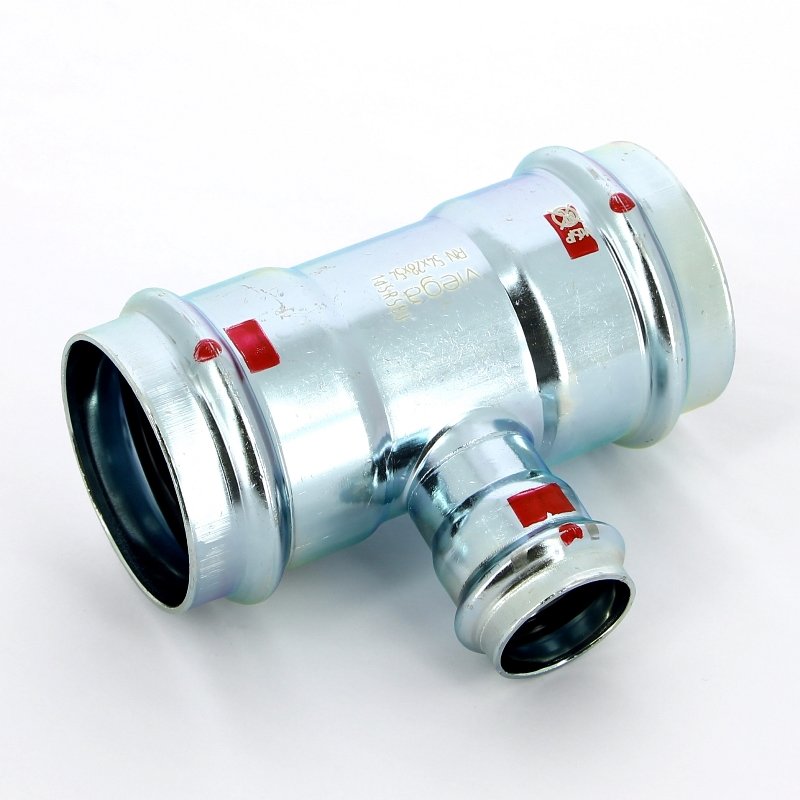 Тройник пресс 54x28x54 оцинкованная сталь Prestabo VIEGA