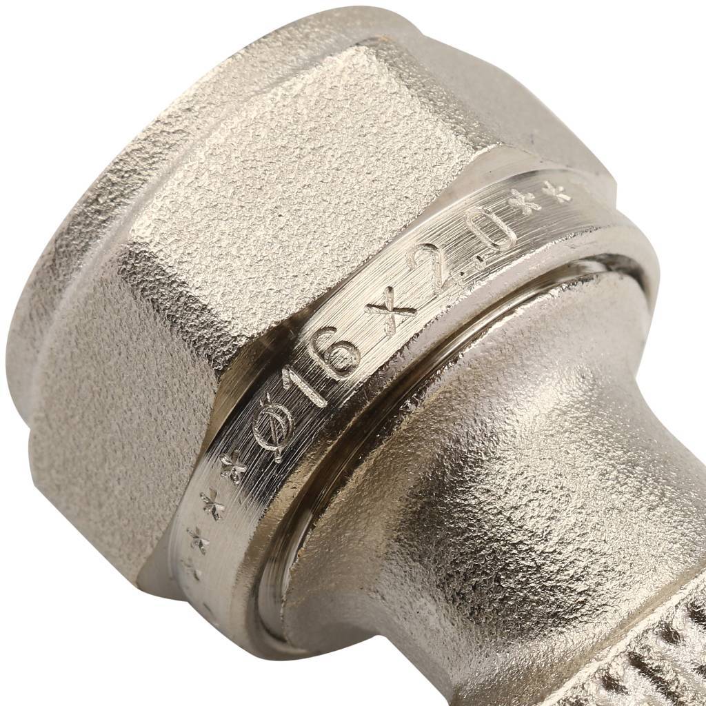 Тройник переходной 16 x 1/2" x 16 НР обжимной TIEMME для металлопластиковых труб