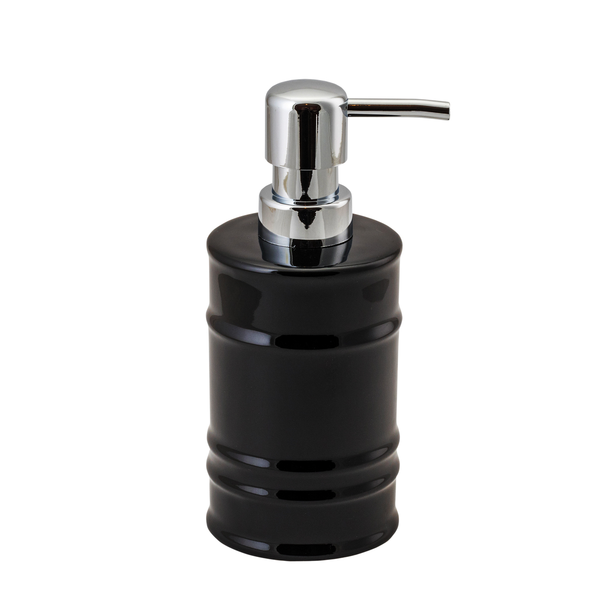 Дозатор для жидкого мыла "oil" керамика (черный) (1/12) "аквадекор" atc-1205bk-01