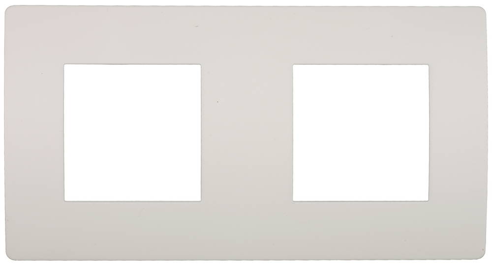 СВЕТОЗАР горизонтальная, 2 гнезда, накладная панель (SV-55210-2)