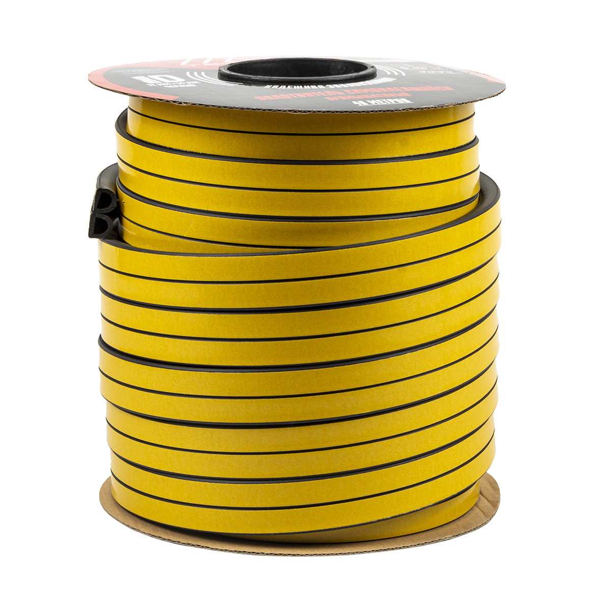 Уплотнитель d 12 х 14 мм черный бухта 40 м (промышл.) (1/8) "tech-top"