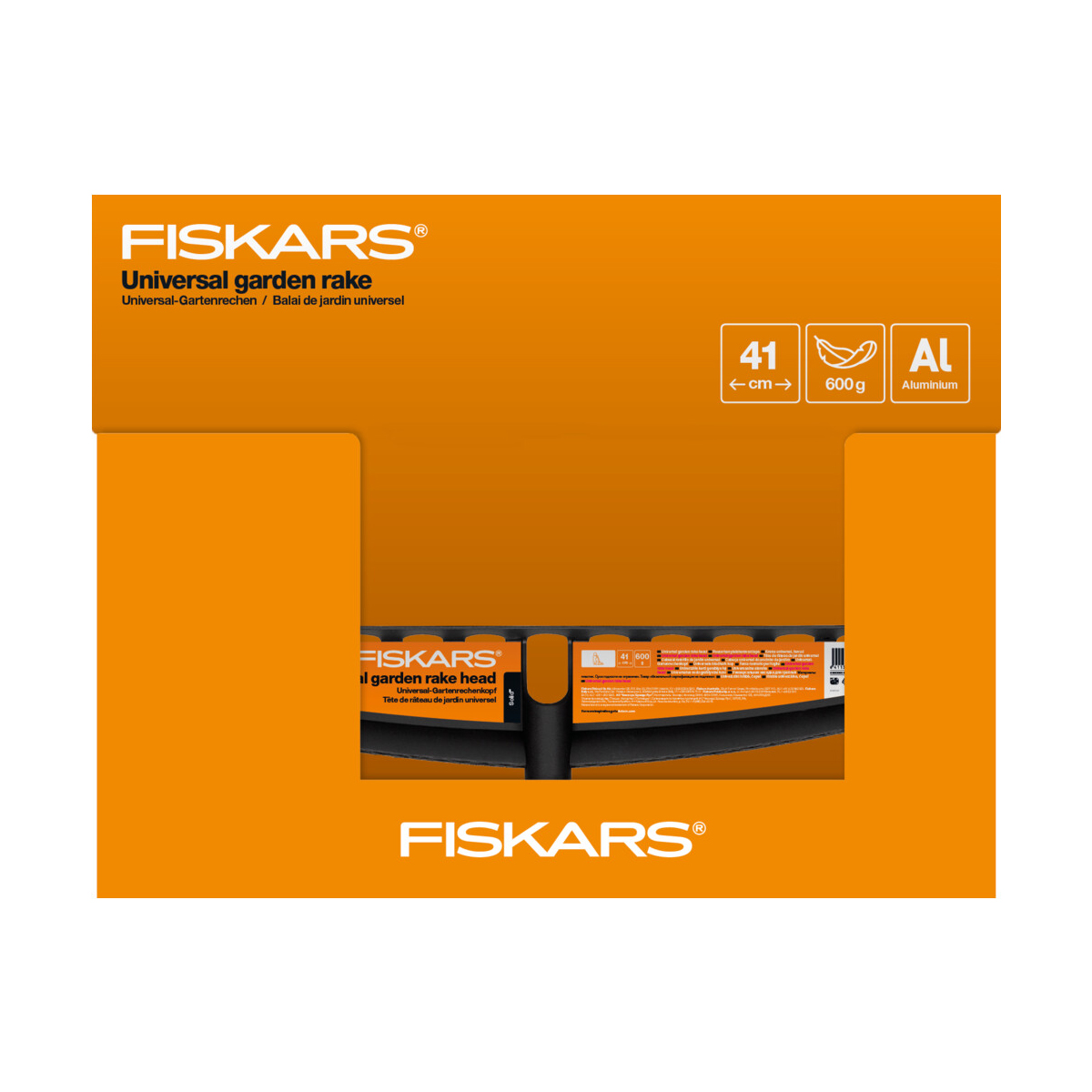 Грабли 12 зубов "solid" без черенка (1/10) "fiskars" 1014917