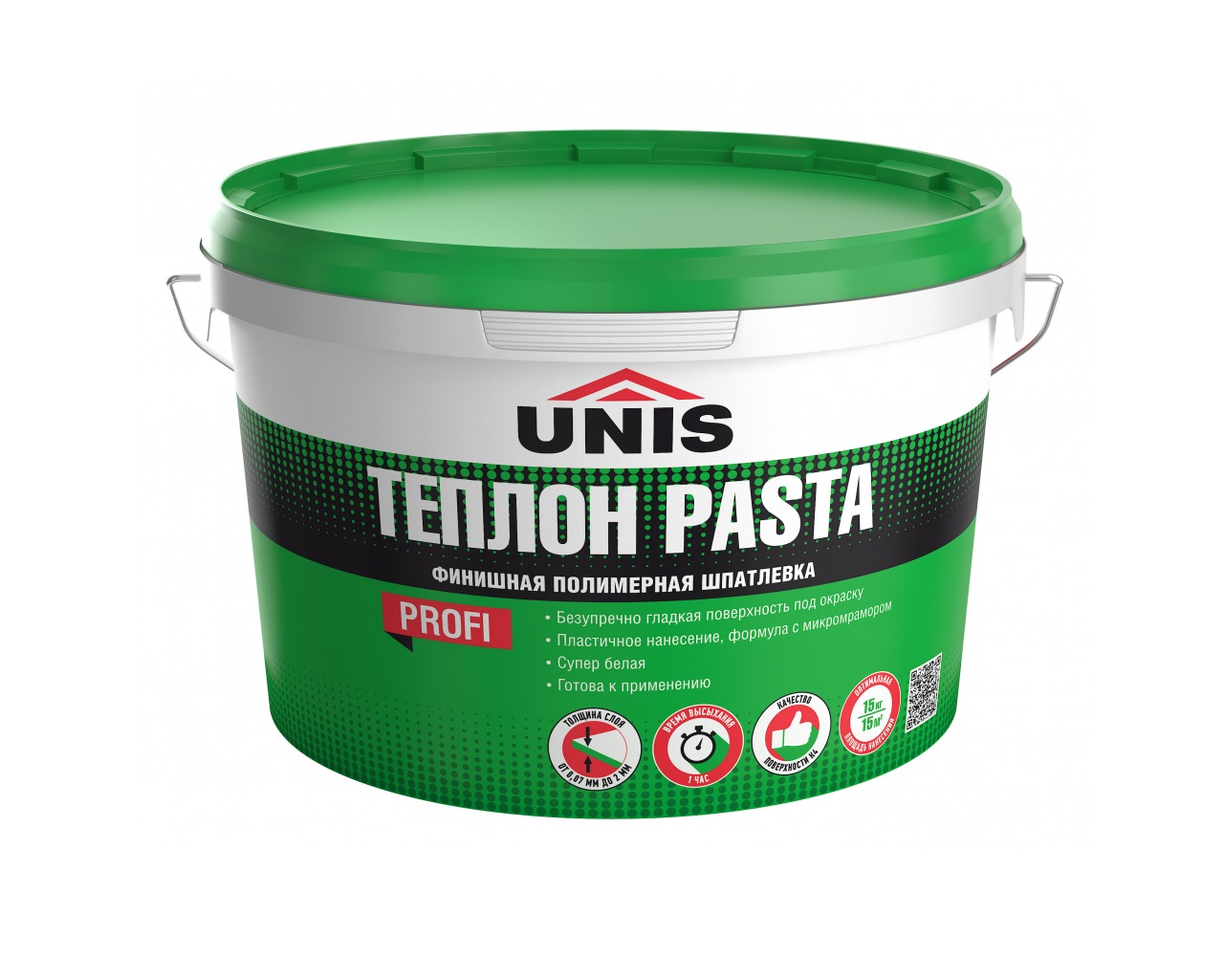 Финишная полимерная шпатлевка UNIS (Юнис) Теплон Pasta 15кг