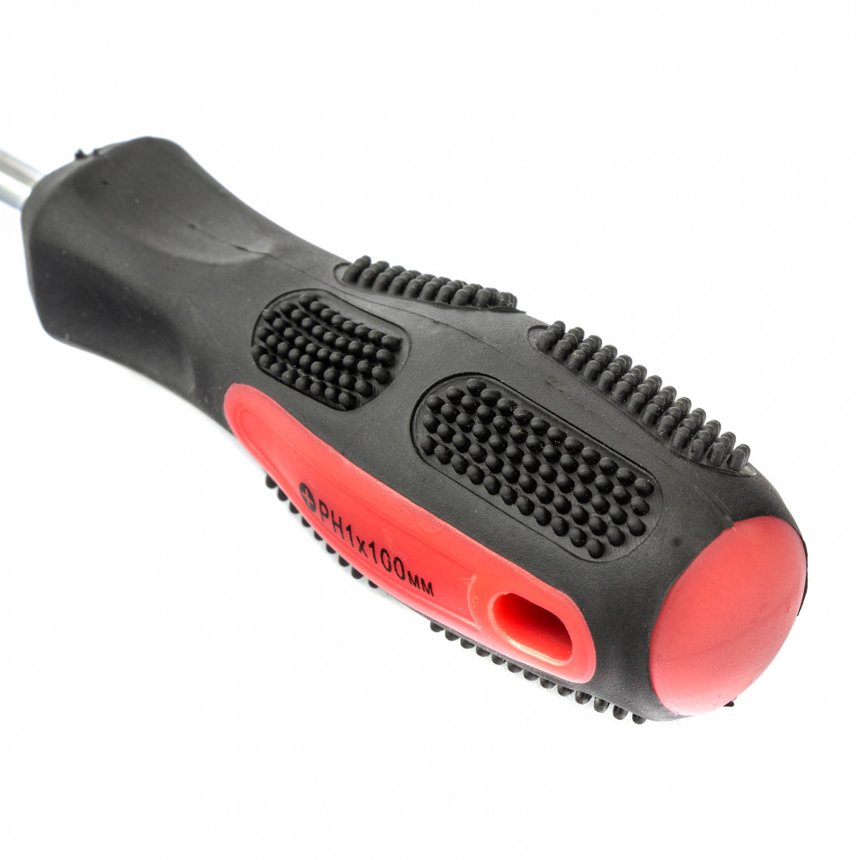 Отвертка Anti-Slip, PH1 х 100 мм, CrV, двухкомпонентная рукоятка Matrix (12244)