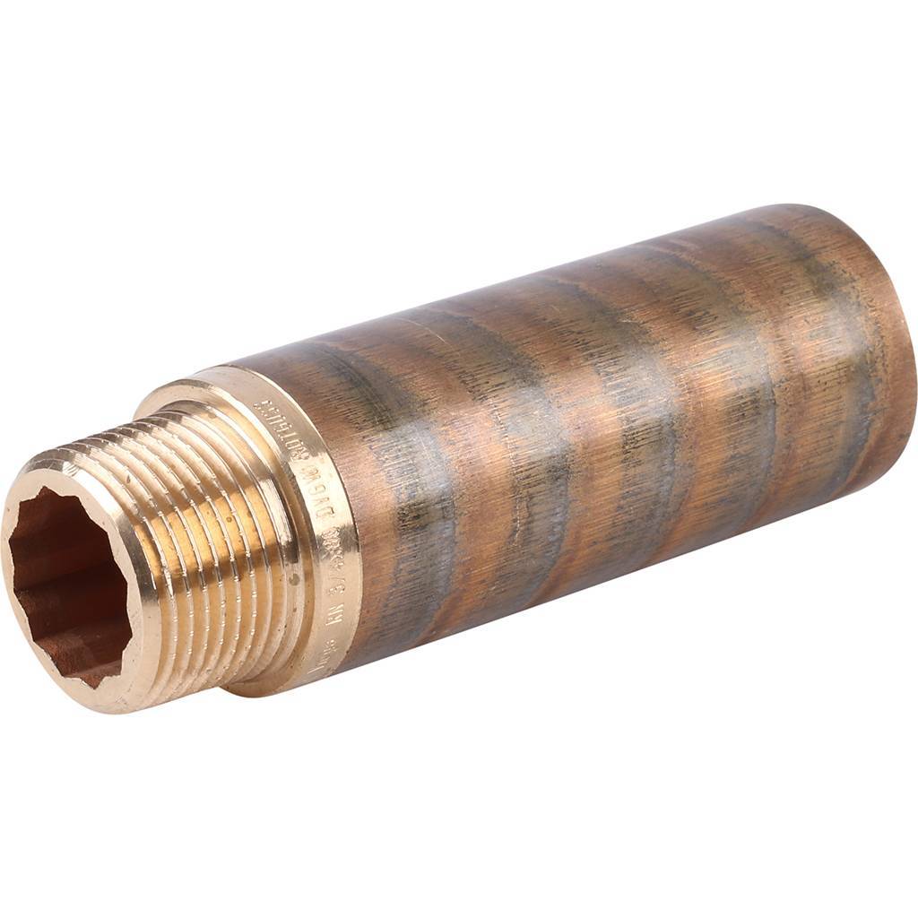 Удлинитель резьбовой 3/4" x 80 мм ВН бронза VIEGA (359584)