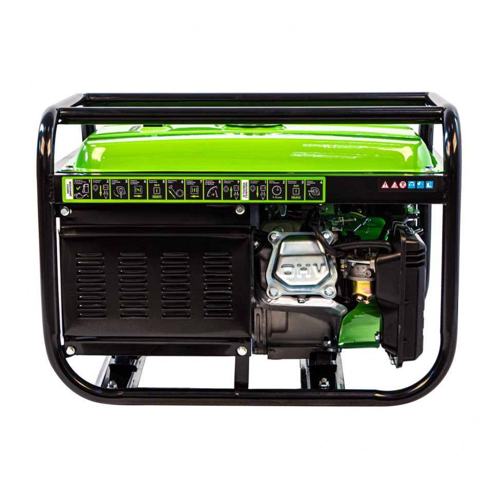 Генератор бензиновый БС-2500, 2.2 кВт, 230В, четырехтактный, 15 л, ручной стартер Сибртех (94542)