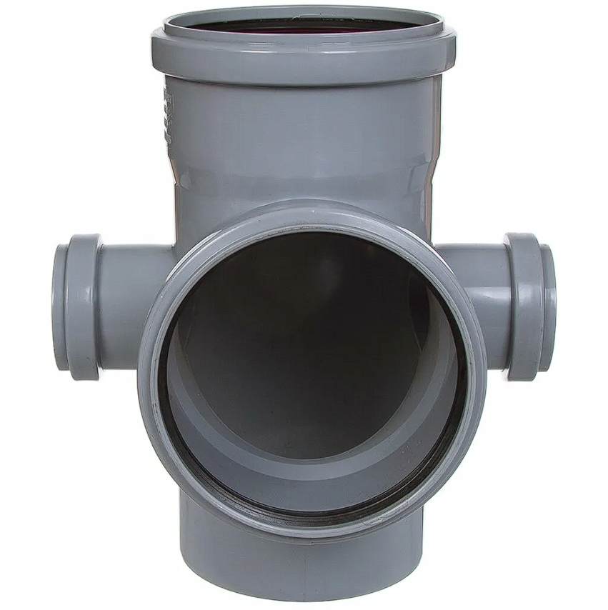 Крестовина 87° двухсторонняя 110 х 110 х 50 мм для вн.канализации SINIKON Стандарт