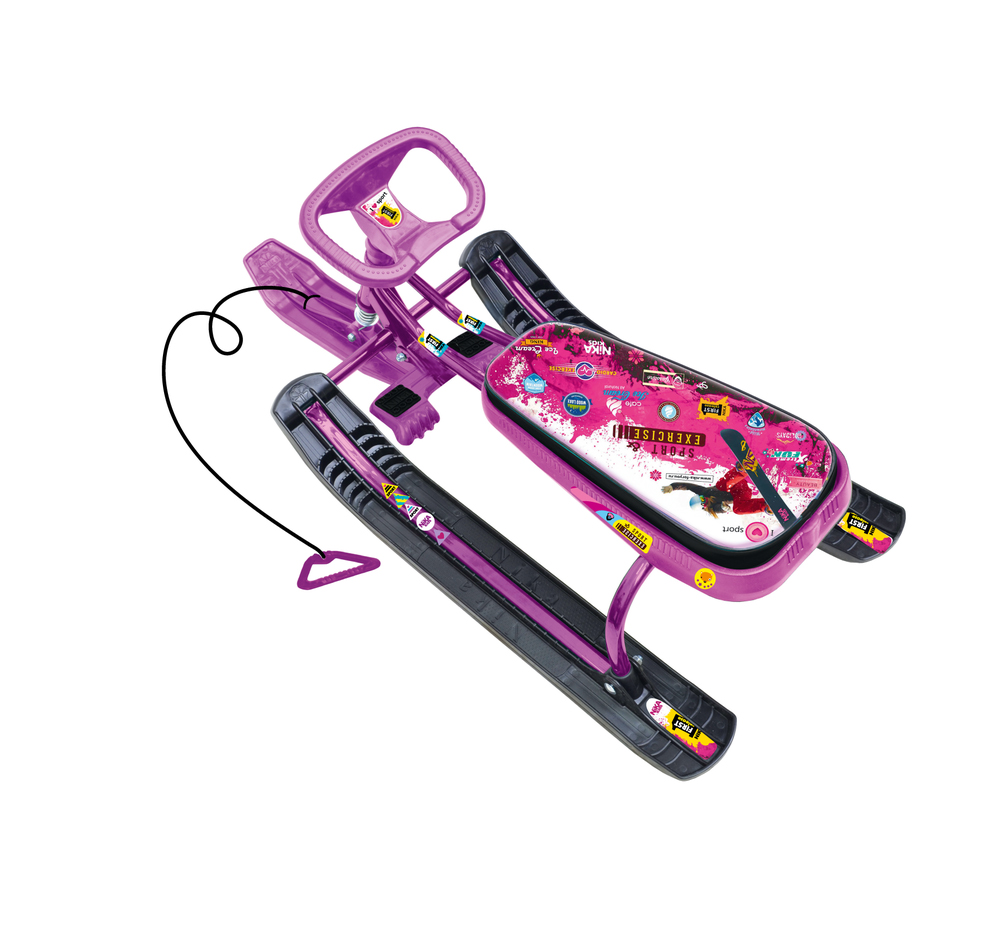 Снегокат "тимка спорт 1" (2) пинк (сиренев. каркас) тс1/пн2  "ника"