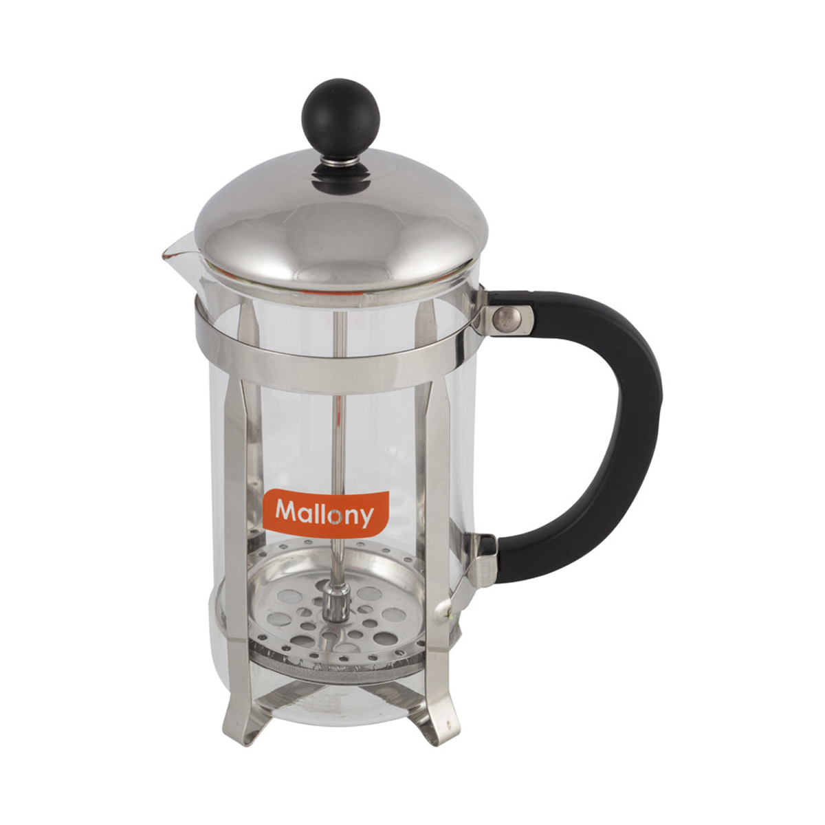 Чайник-кофейник с прессом "classico" стекло 600 мл (1/12) "mallony" t002-600ml