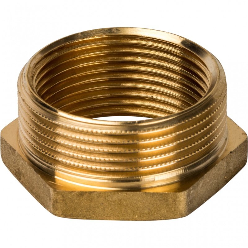 Футорка редукционная НВ 2" x 1"1/2 латунь STOUT