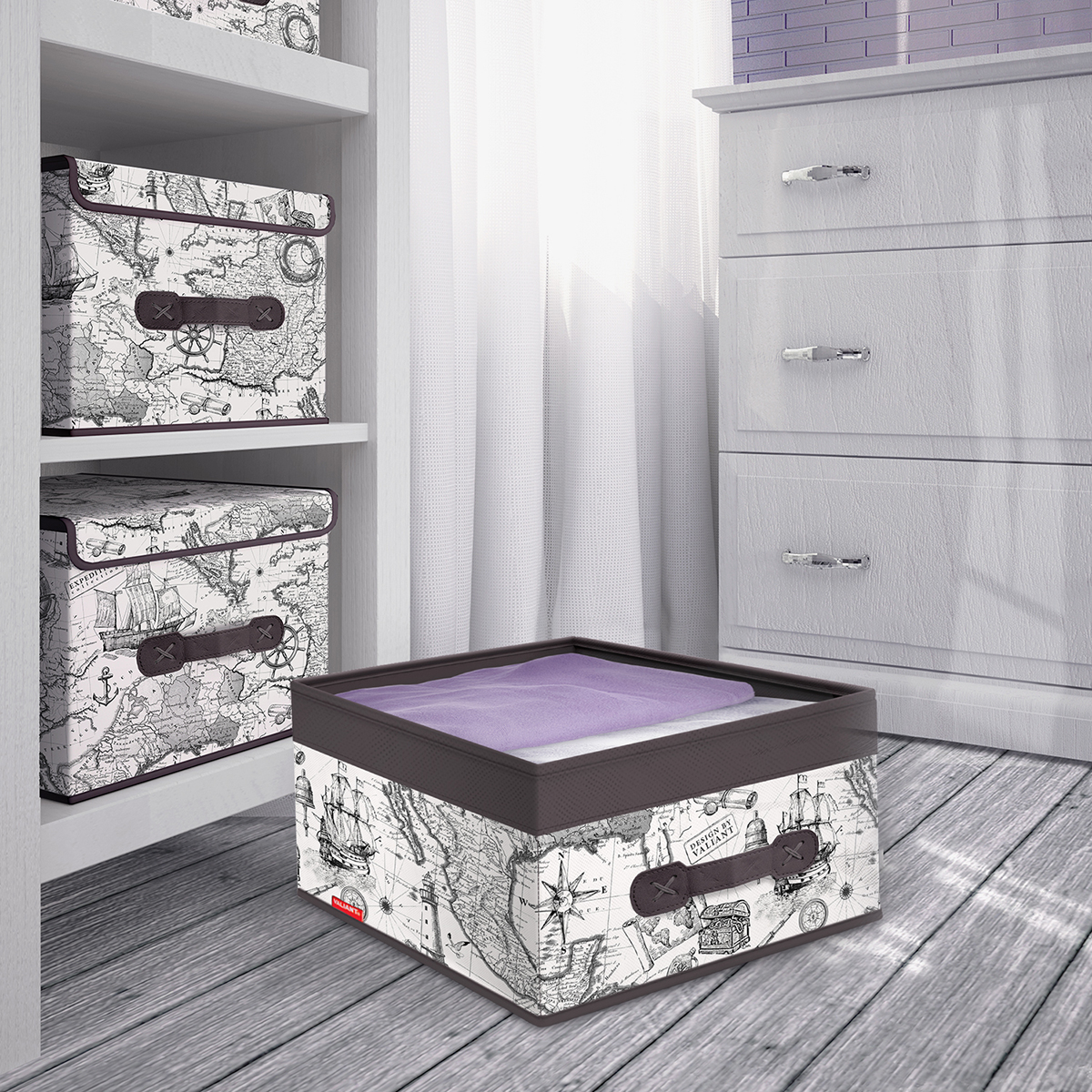 Короб для хранения "expedition" 35*25*16 см (1/16) "valiant" ex-box-m