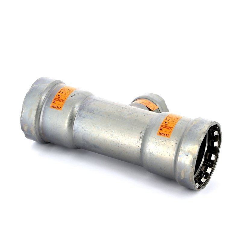 Тройник пресс оцинкованная сталь Megapress VIEGA 1"1/2 х 3/4" х 1"1/2