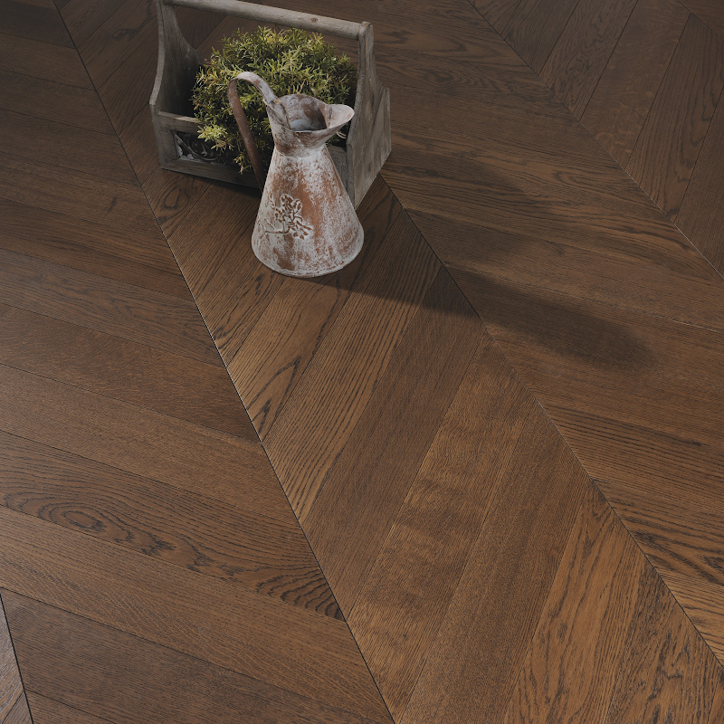 Coswick Спецпредложение 3-х слойная T&G шип-паз (45°) s-1134-4217 Молочный шоколад (Порода: Дуб)