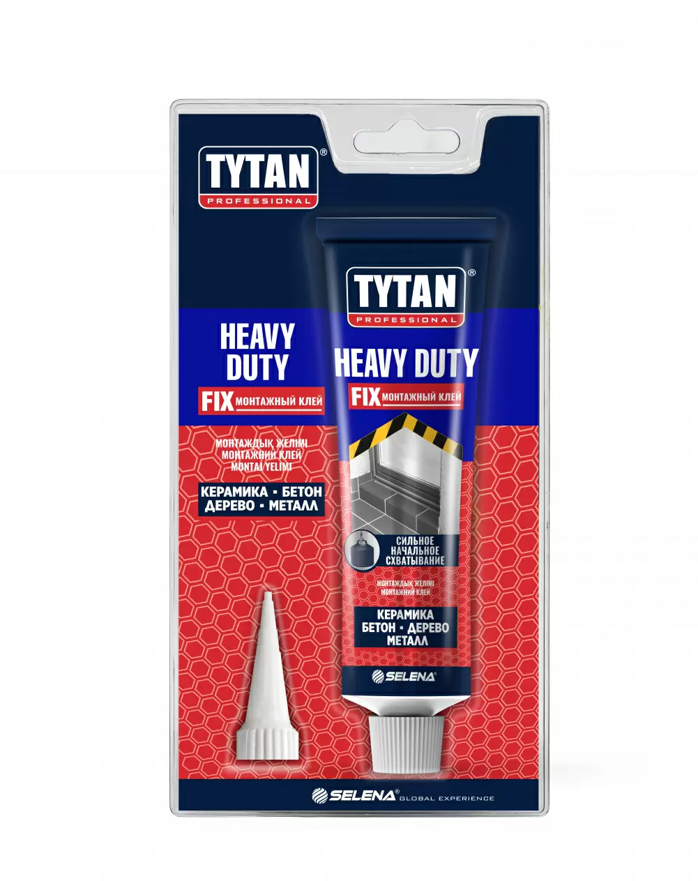 TYTAN PROFESSIONAL HEAVY DUTY клей монтажный, каучуковый, нанесение до -20, блистер (100мл)