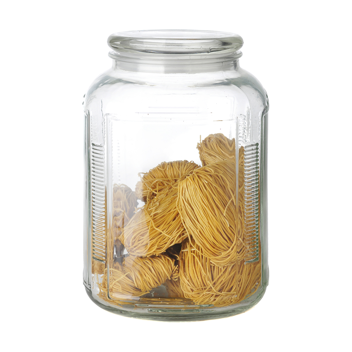 Банка для сыпучих продуктов "aria" 3,3 л с крышкой, стекло (1/12) "mallony"