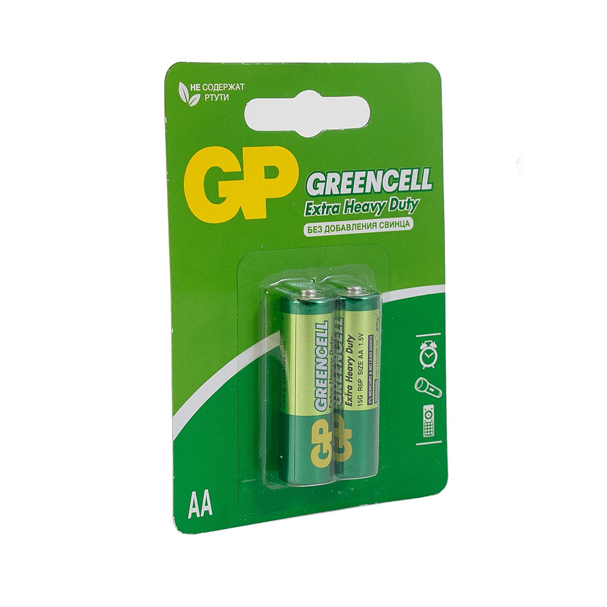 Батарейка gp greencell 15g-2cr2  тип аа (2 шт. в блистере) (18/72)