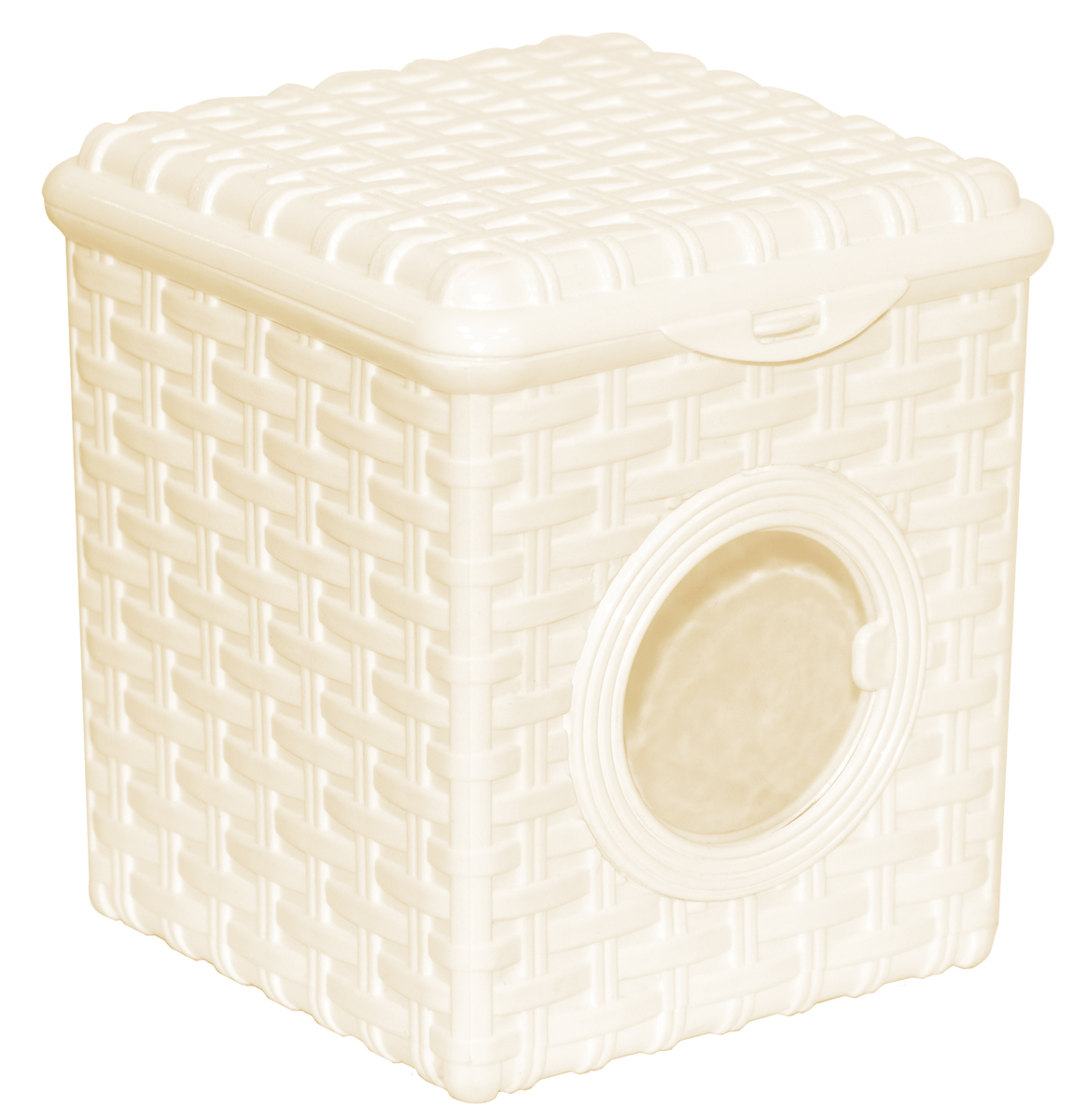 Контейнер для мелочей  3 л "ротанг" (слоновая кость) (1/12) "виолет"