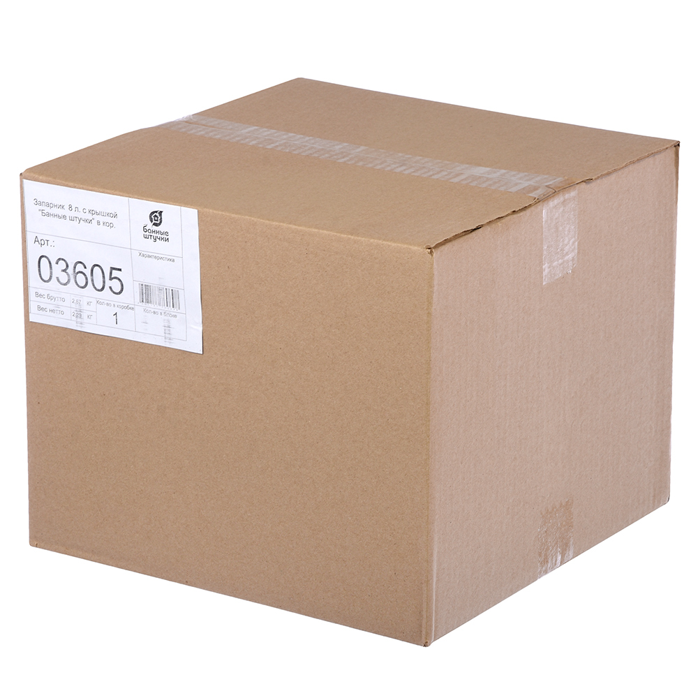 Запарник для бани и сауны 8 л с крышкой, липа (1) "банные штучки" 3605