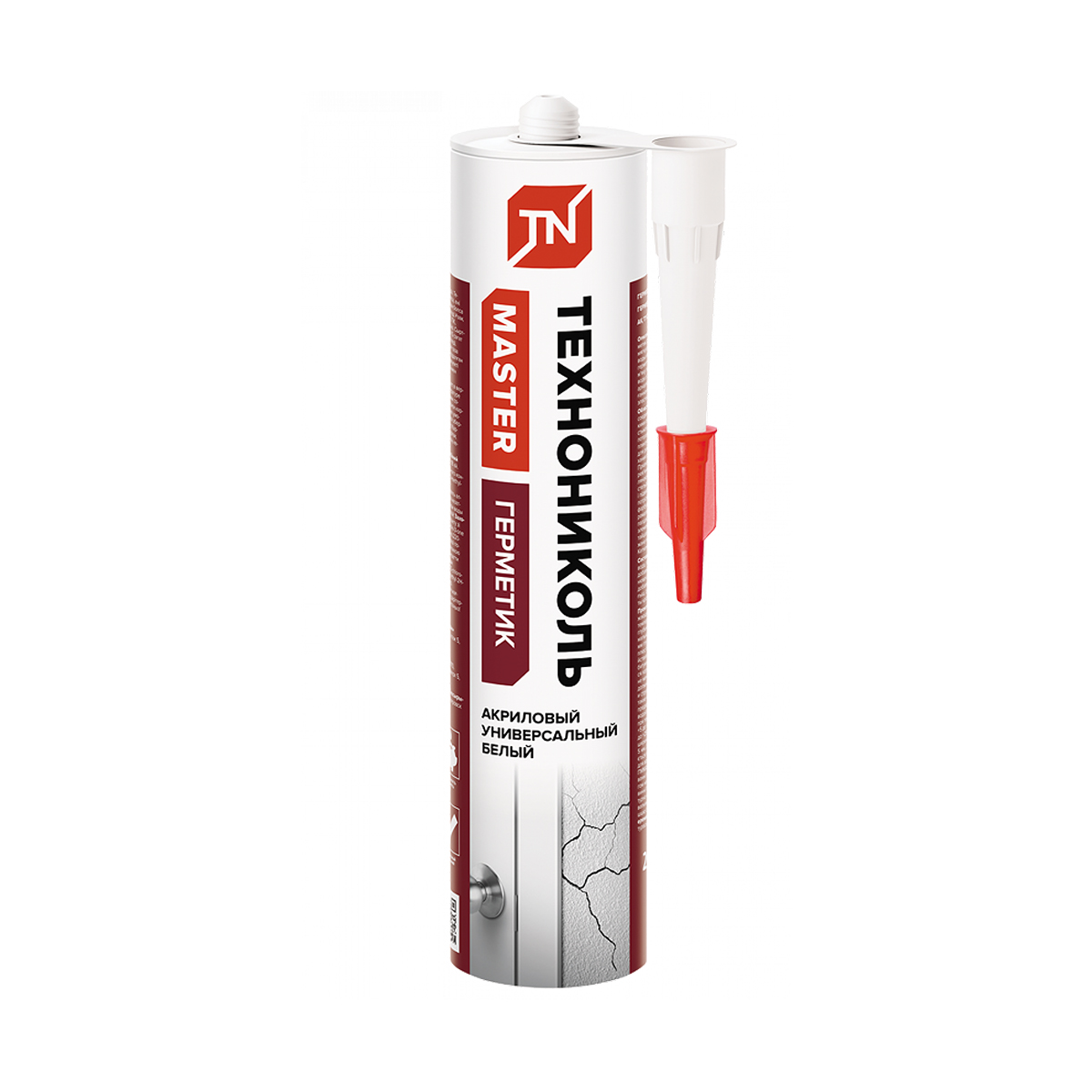 Герметик акриловый универсальный белый 280 мл "технониколь" (12)