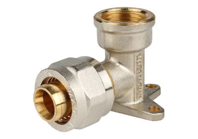 Угол настенный с креплением 1/2"х16 STOUT для металлопластиковых труб