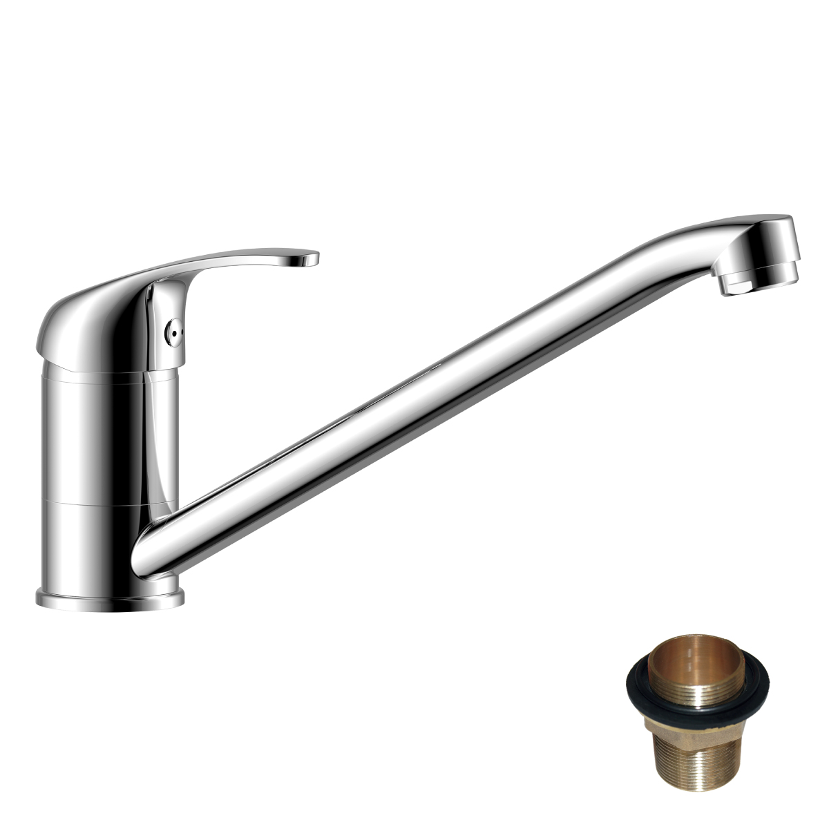 Смеситель для кухни  y35-21u  поворотн. излив (1/12) "rossinka"