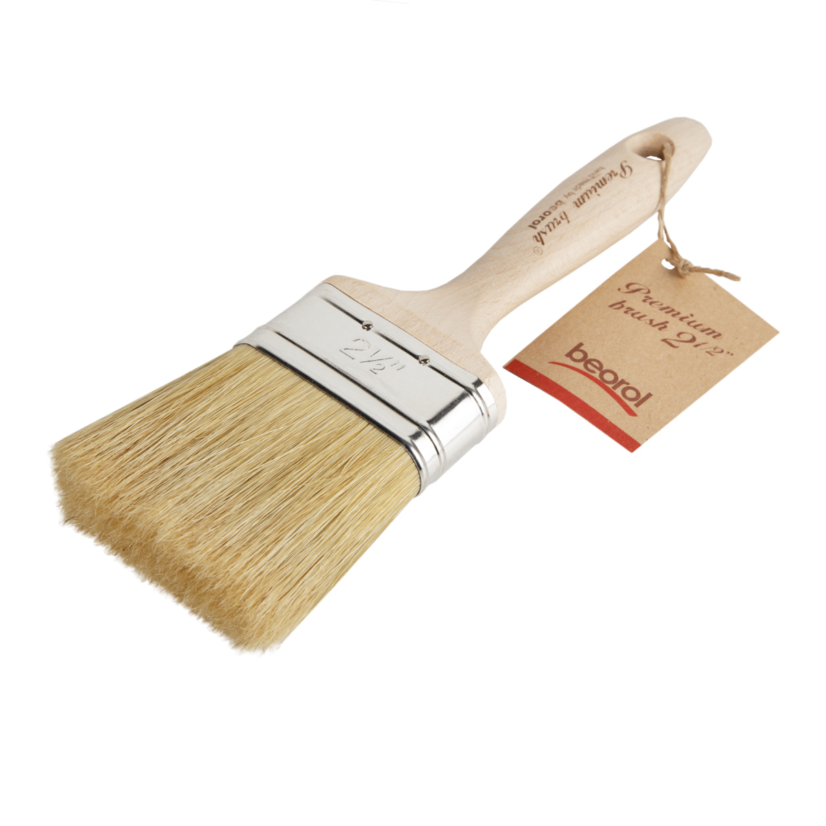 Кисть плоская "premium"  №2,5  (3/6/144)  "beorol"