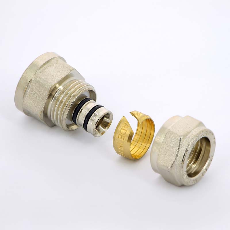 Обжимная муфта ВР 16 х 1/2" UNI-FITT для металлопласта