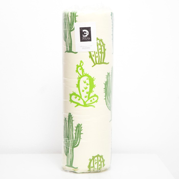 Подушка на скамейку "кактусы" 45*120 см (1/6) "этель" 4264647