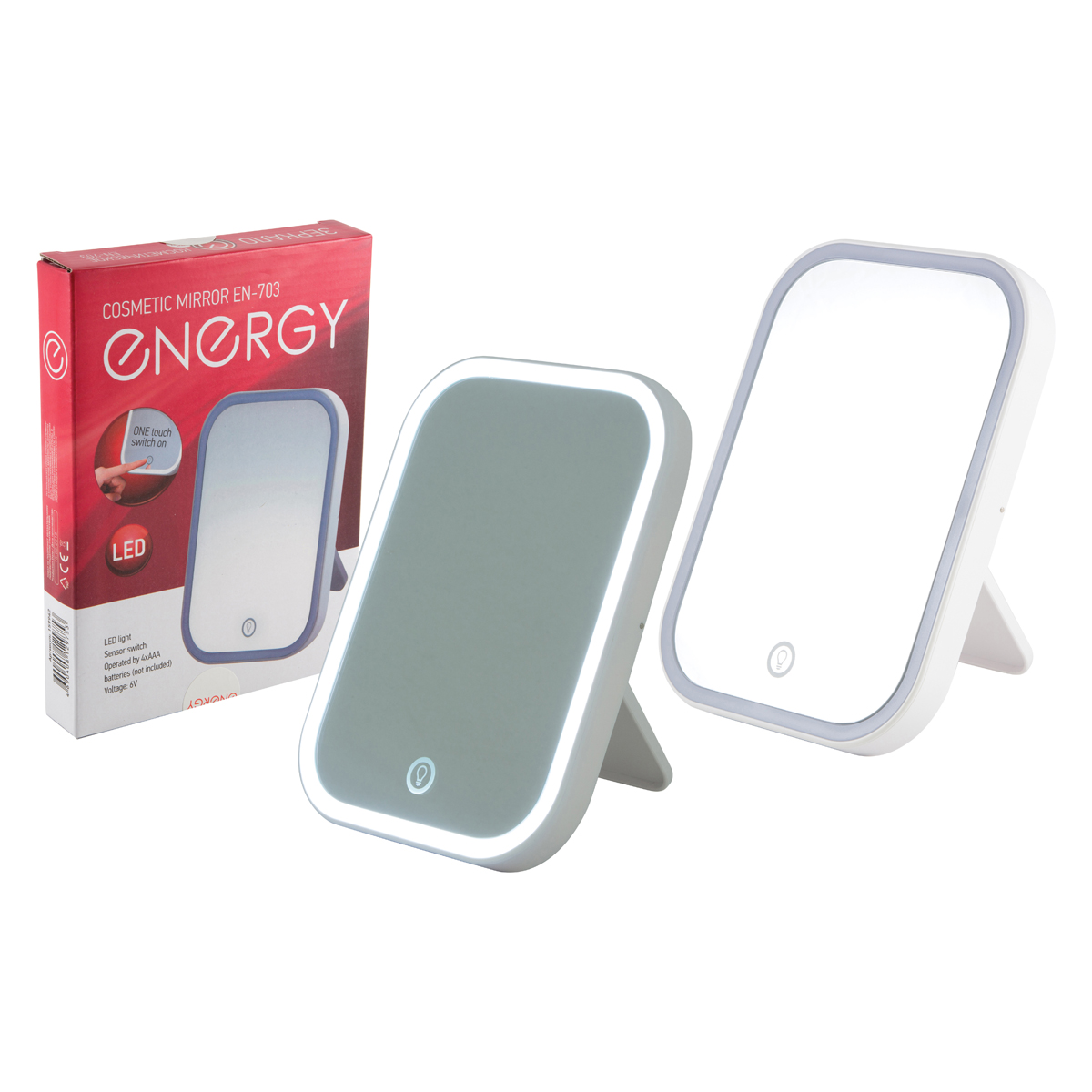 Зеркало косметическое en-703, led подсветка (1/24) "energy"