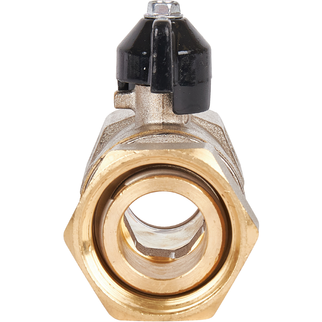 Кран шаровый STOUT ВВ 1" с накидной гайкой бабочка