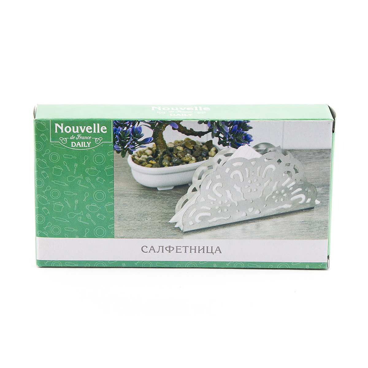 Салфетница Nouvelle Daily, 15,5 x 2,5 x 8,5 см