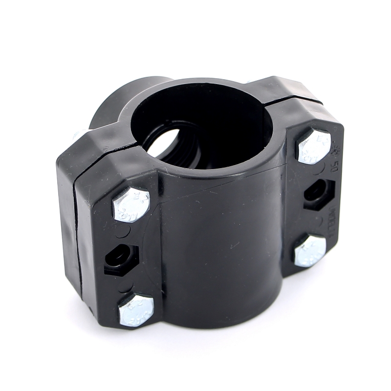 Врезка монтажная седельная 50 x 1" ВР, 4 болта, для водопроводных труб ПНД UNIDELTA