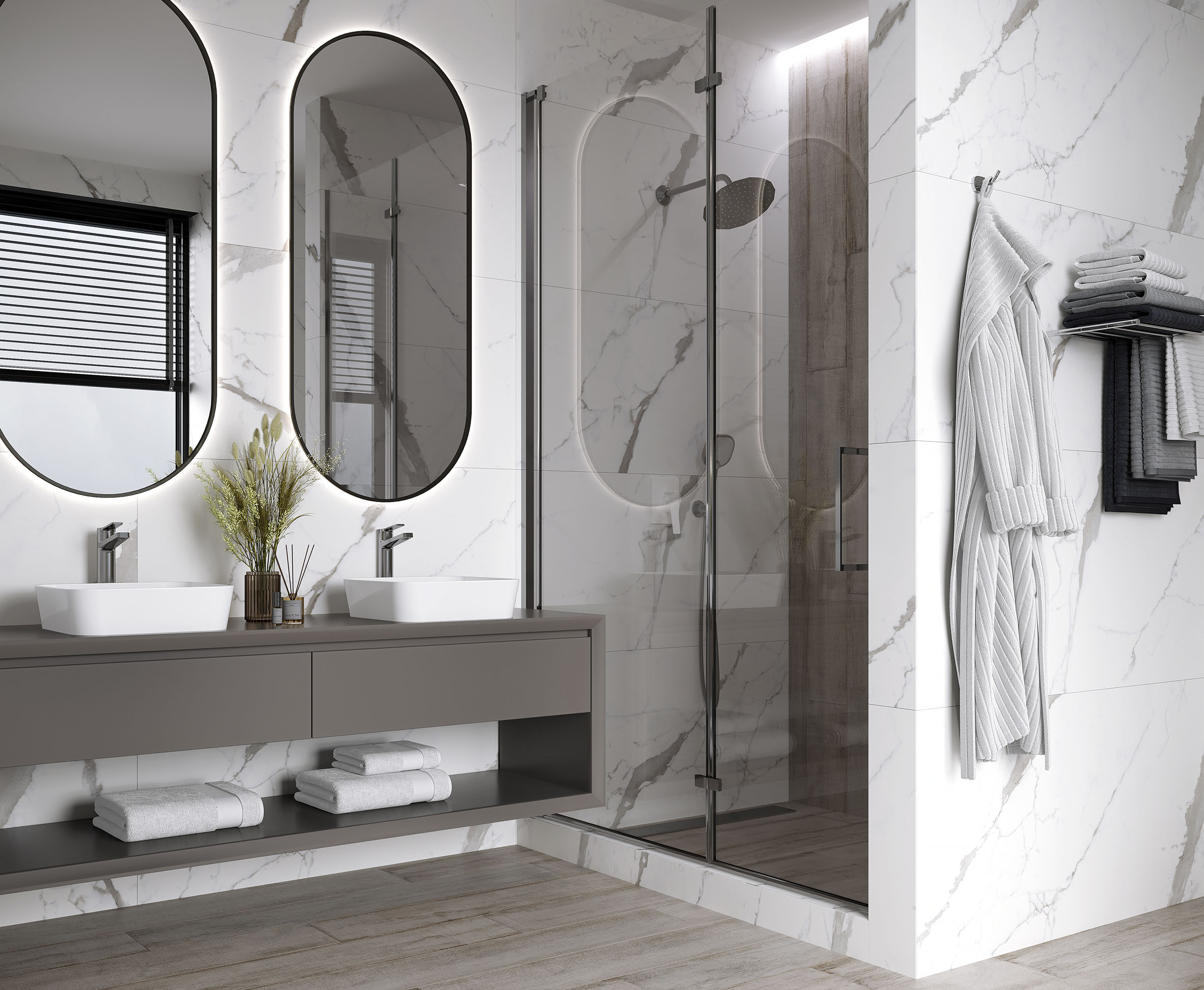 Venatino grey керамогранит белый сатинированный карвинг 60x120