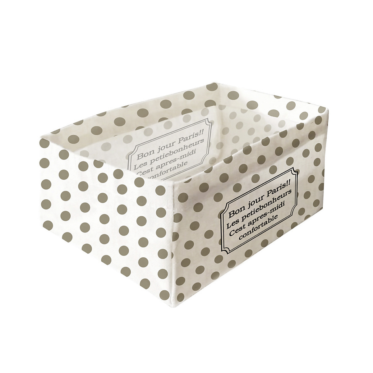 Короб для хранения "bonjour" 12*18*9 см, складной (1/48) "happi dome" adb-0520-03-bnj
