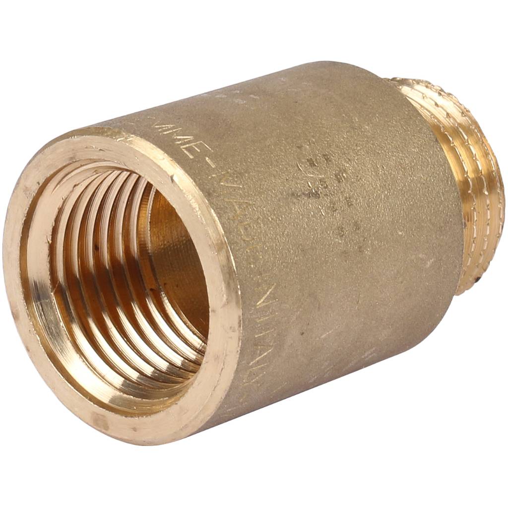 Удлинитель резьбовой 1/2" x 30 мм НР-ВР латунь TIEMME