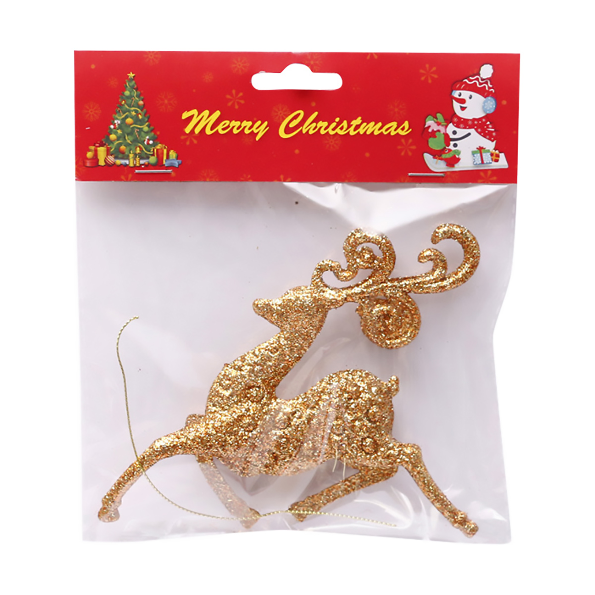 Украшение новогоднее "олень" 13*11 см, золото (1/40/800) "волшебная страна"