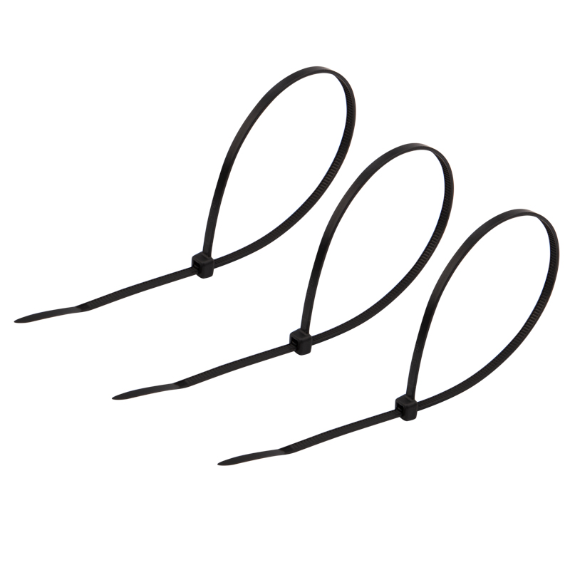 Хомуты нейлон 3,6 х 250 мм (набор 25 шт.), черные (1/10/500) "rexant" 07-0251-25