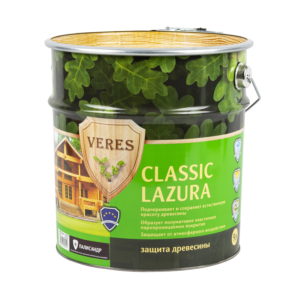 Верес классик лазура № 9 палисандр  9 л (1) "veres"