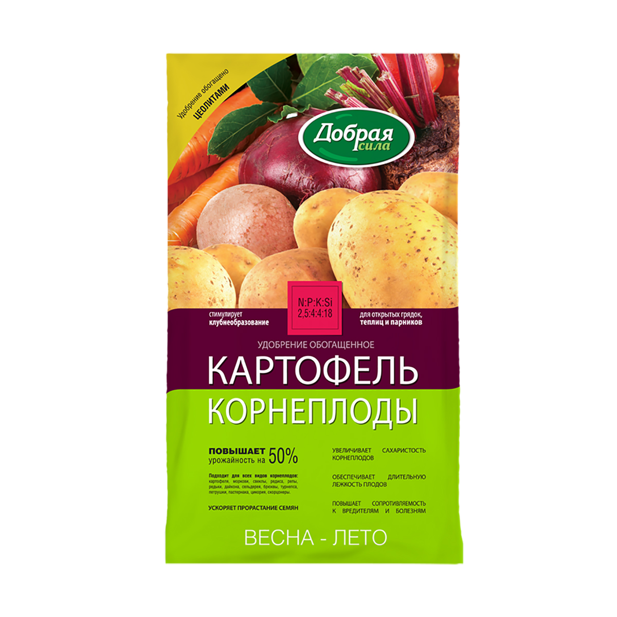 Удобрение "добрая сила" картофель-корнеплоды 0,9 кг (1/12)