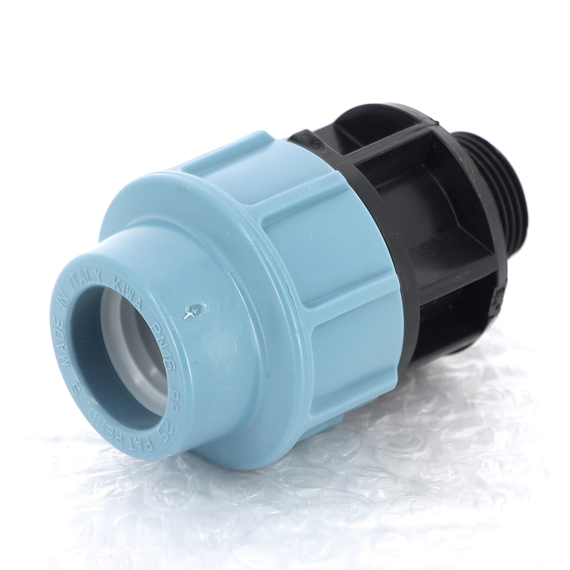 Муфта ПНД обжимная НР 25 х 3/4" для водопроводных труб UNIDELTA