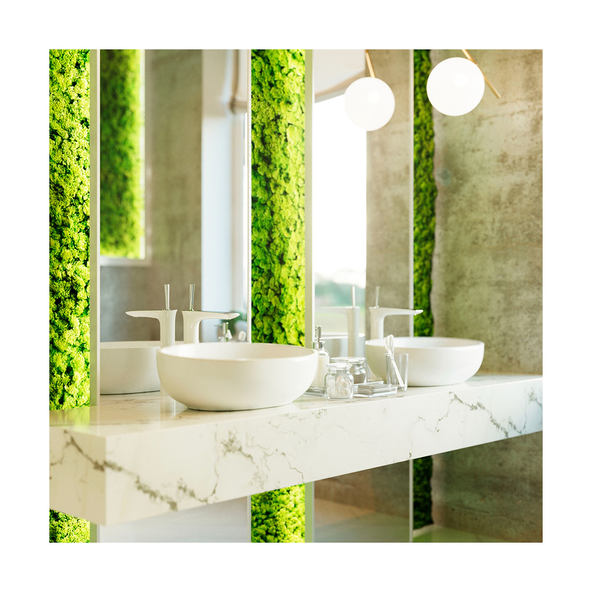 Раковина накладная "ringo cut 53" белая "sanita luxe"  wb.ct/ringo/54-n.cut/wht.g/s1