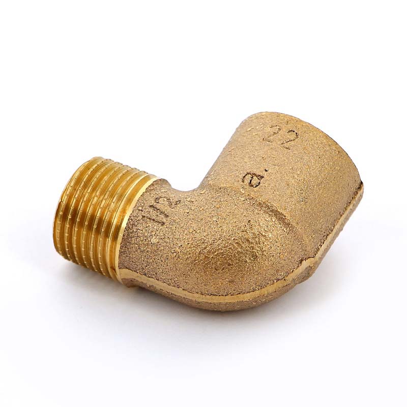 Угол 90° переходной пайка - НР 22 x 1/2" VIEGA бронза