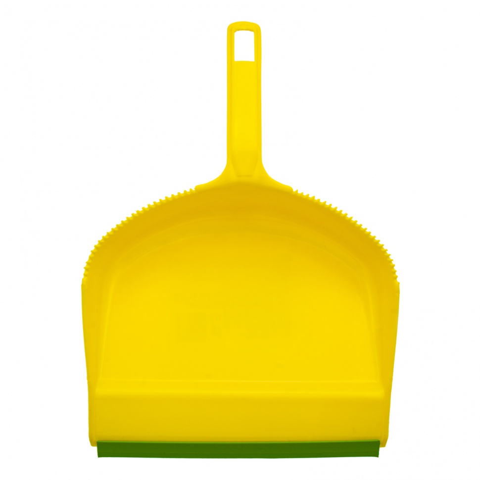 Набор: совок с кромкой 330 x 225 мм и щетка-сметка 285 мм, желтый, Home Palisad (933125)