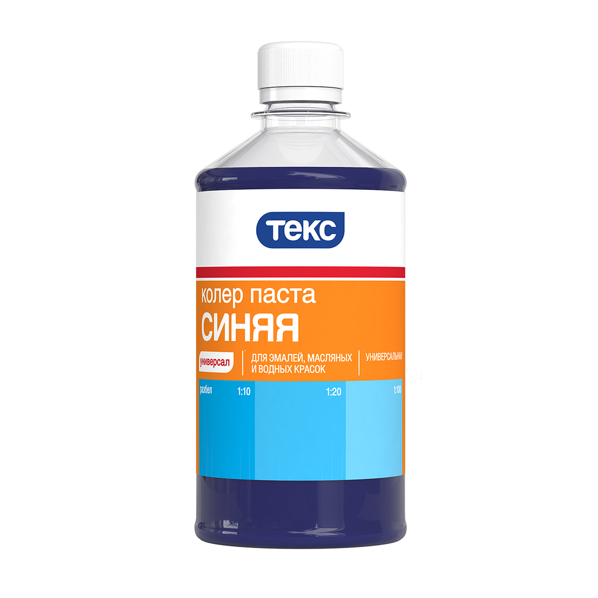 Паста колер. универс. № 06  синяя 0,5 л (12) текс